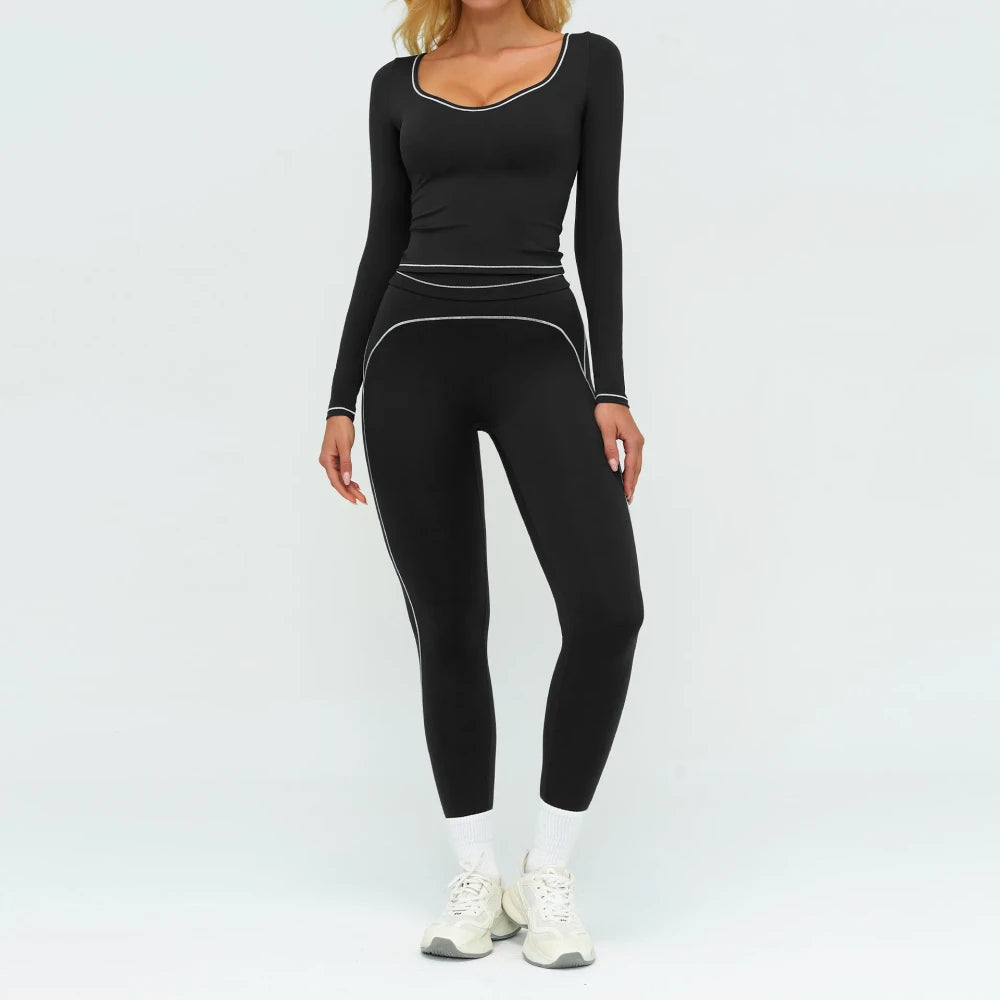 Seamless Yoga Tracksuit Set