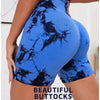 Seamless Tie-Dye Fitness Shorts