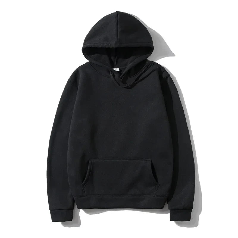 Solid Fleece Fitness Hoodie