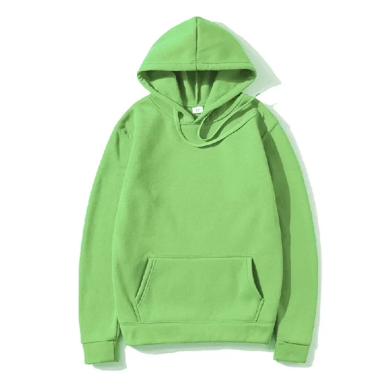 Solid Fleece Fitness Hoodie