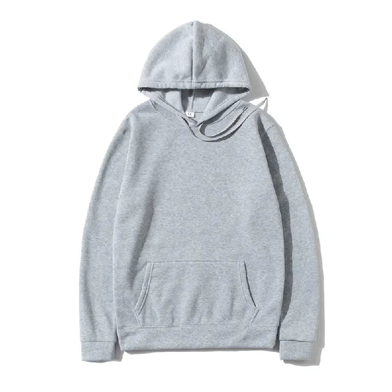 Solid Fleece Fitness Hoodie