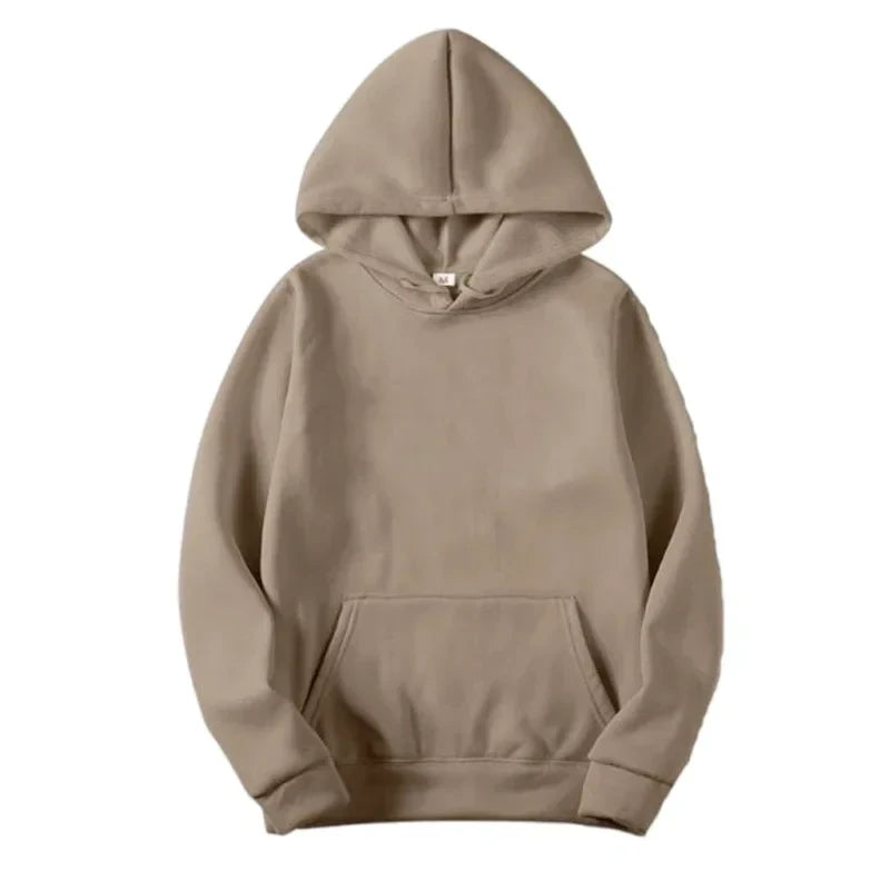 Solid Fleece Fitness Hoodie