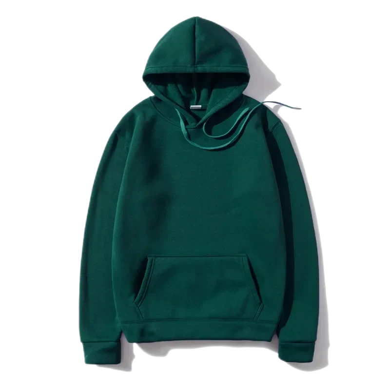 Solid Fleece Fitness Hoodie