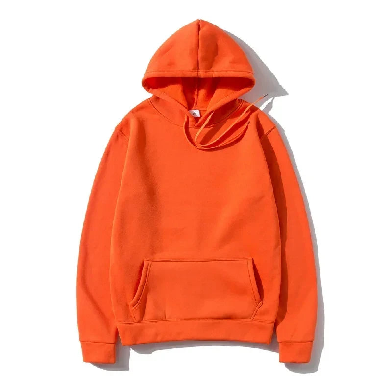 Solid Fleece Fitness Hoodie