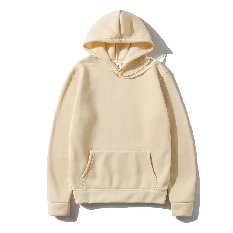 Solid Fleece Fitness Hoodie