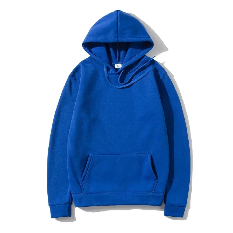 Solid Fleece Fitness Hoodie