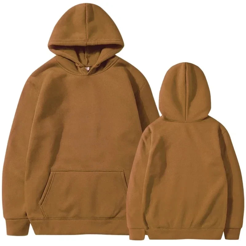 Solid Fleece Fitness Hoodie