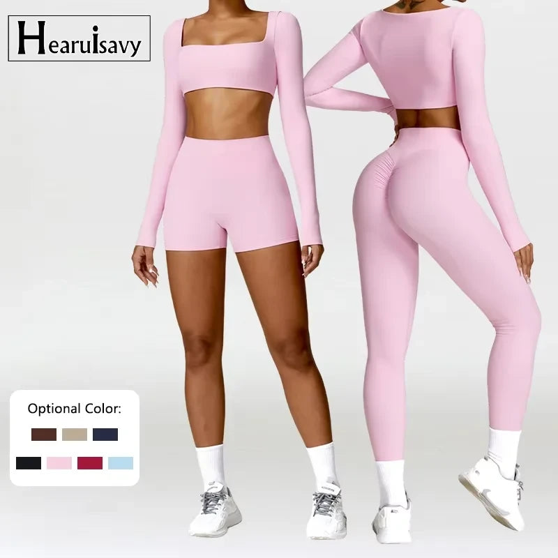 Seamless Knit Workout Set