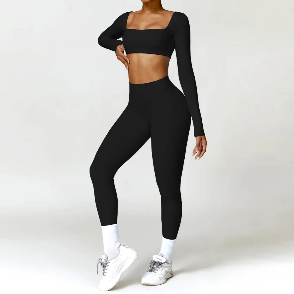 Seamless Knit Workout Set