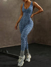 Leopard Print Workout Romper