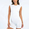 Short Sleeve One Piece Workout Jumpsuit