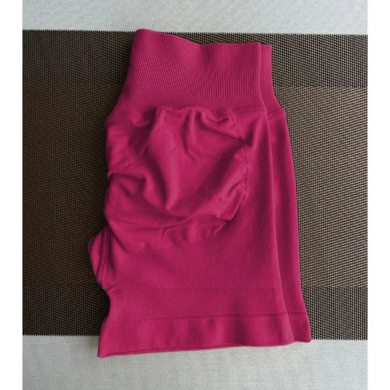 Seamless High-Waisted Fitness Shorts