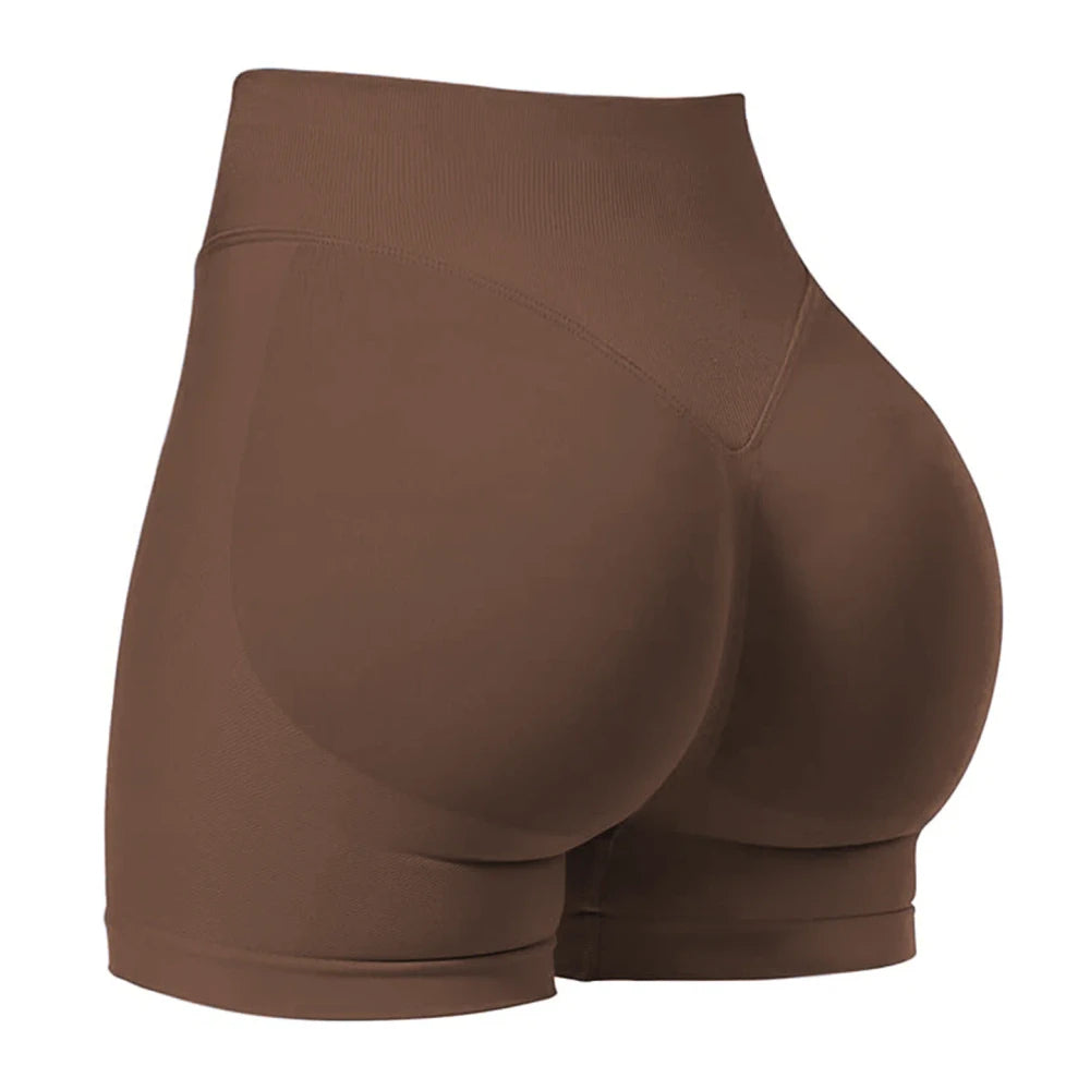 Seamless High-Waisted Fitness Shorts