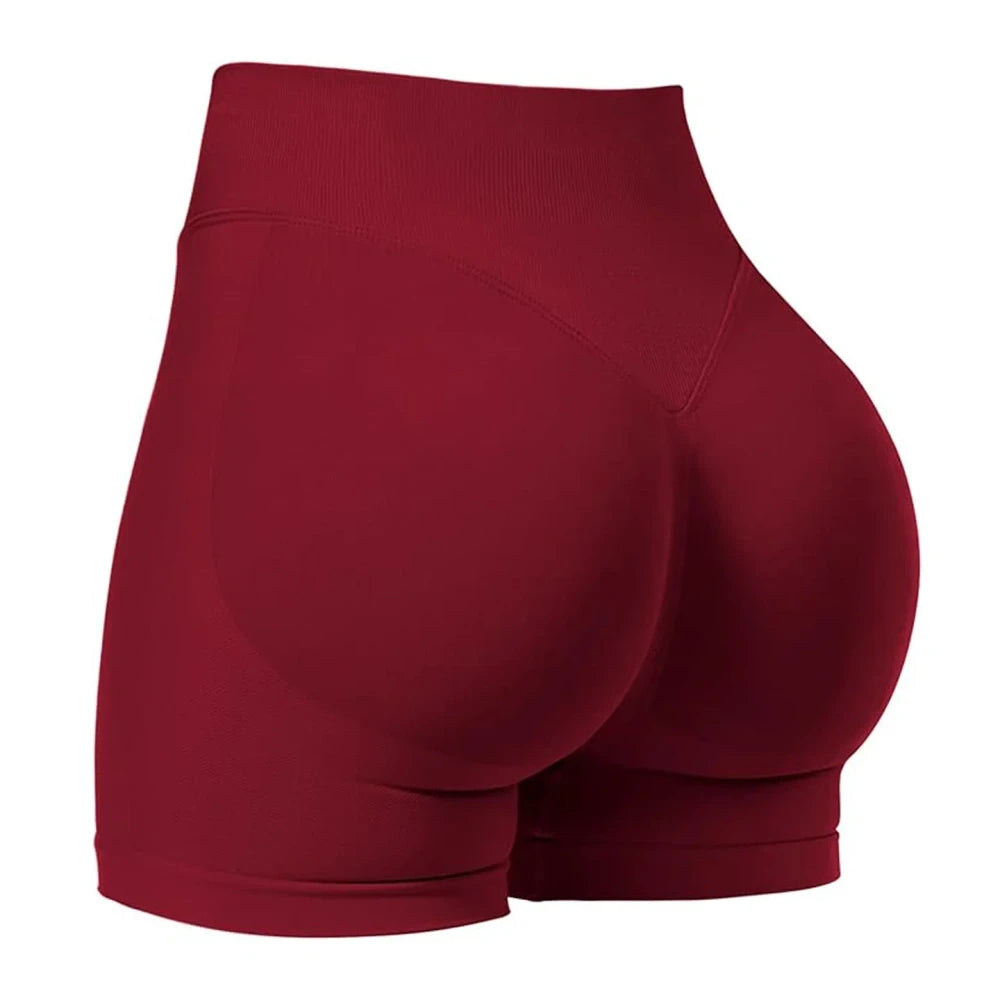 Seamless High-Waisted Fitness Shorts
