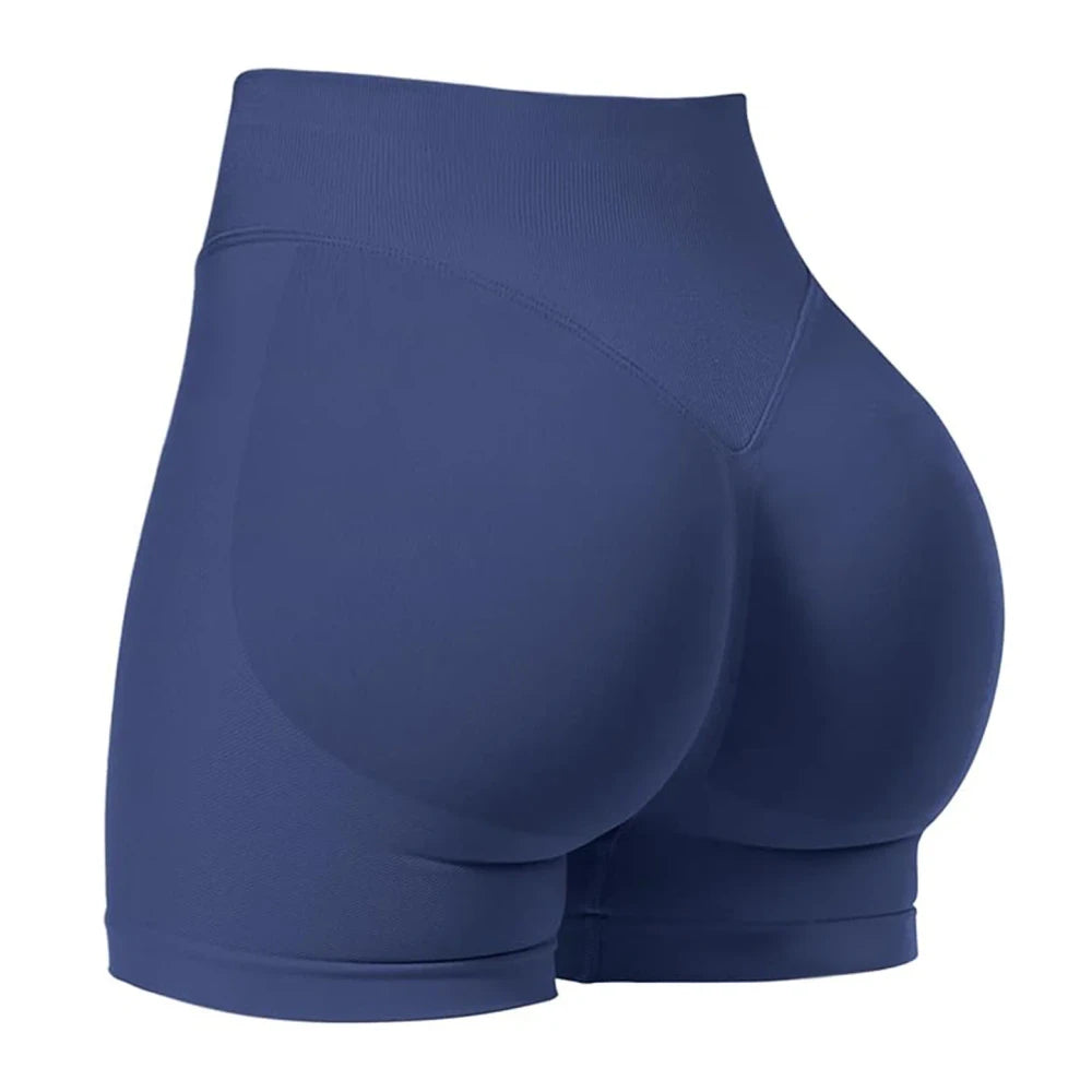 Seamless High-Waisted Fitness Shorts
