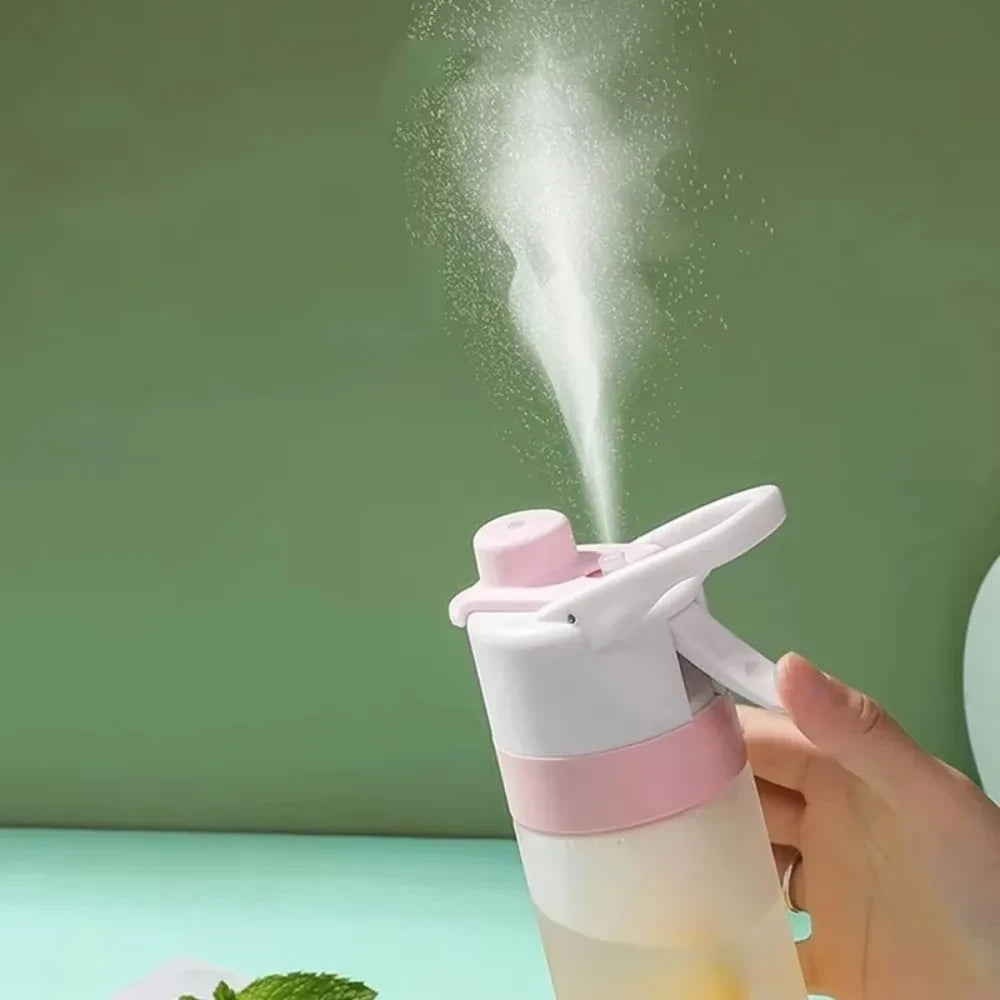 Mist Spray Sports Water Bottle