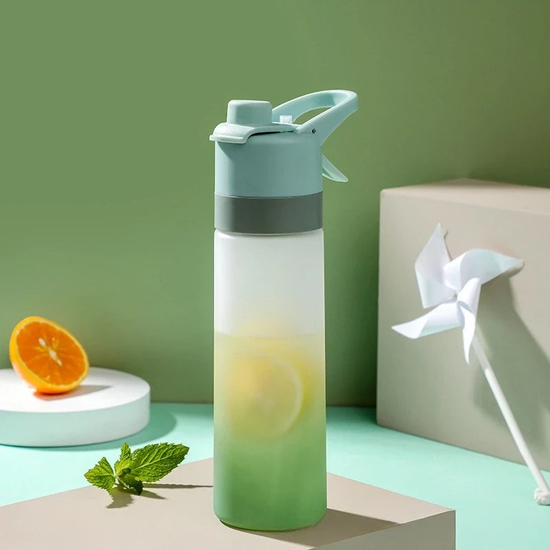 Mist Spray Sports Water Bottle