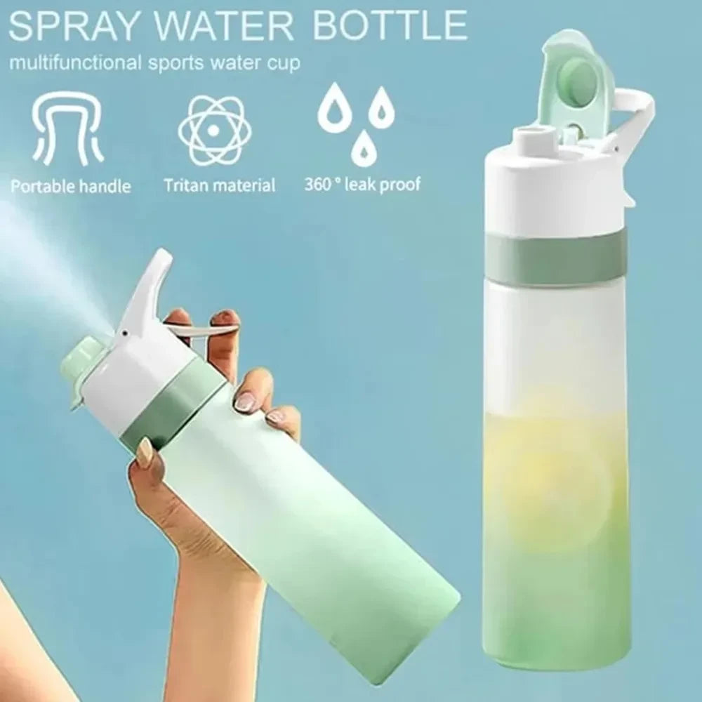 Mist Spray Sports Water Bottle
