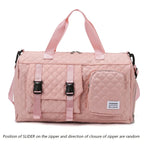 Sports bag with wet/dry compartment
