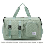 Sports bag with wet/dry compartment