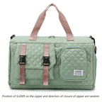 Sports bag with wet/dry compartment