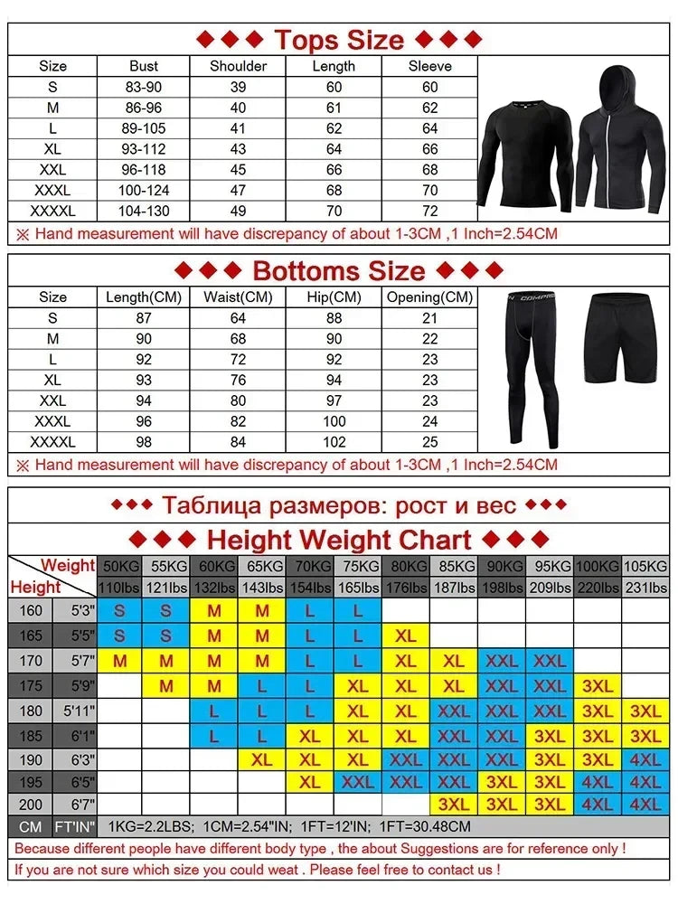 Mens Compression Sportswear Set