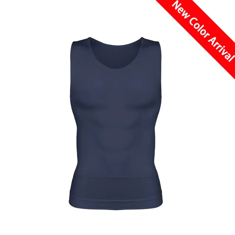 Mens Compression Waist Trainer Tank Top