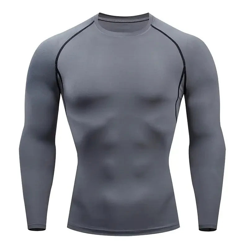 Mens Compression Long Sleeve Training Top