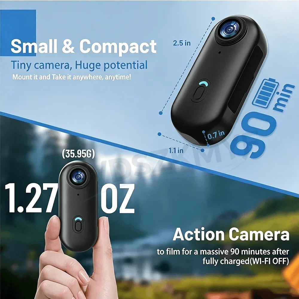 Magnetic Mini Pocket Action Camera