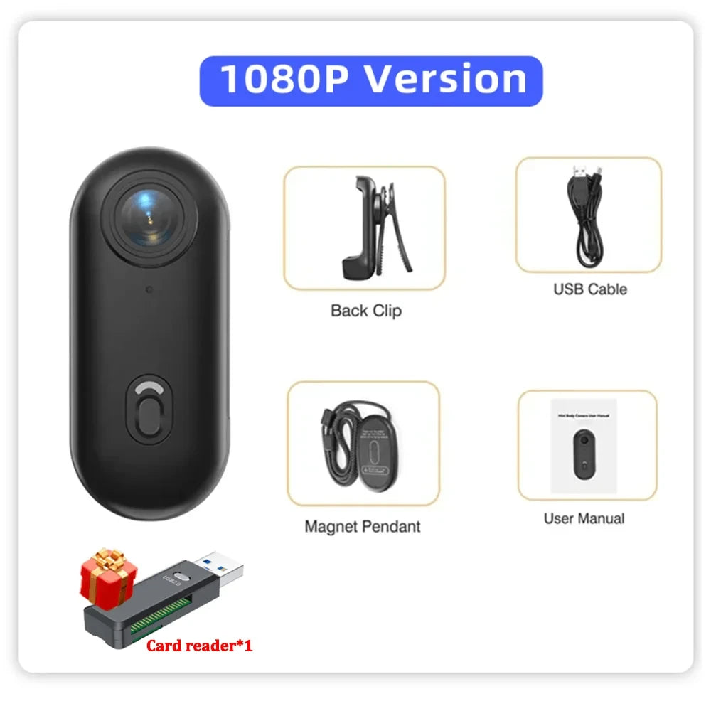 Magnetic Mini Pocket Action Camera