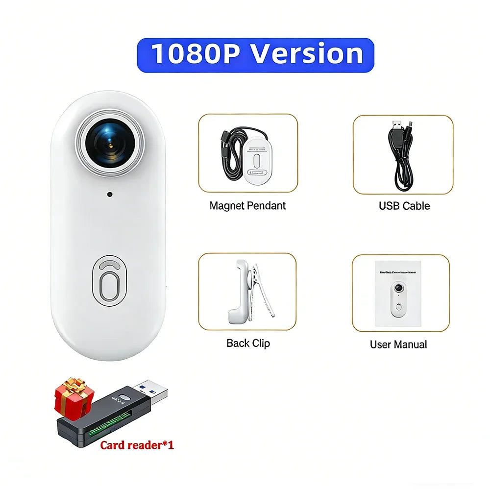 Magnetic Mini Pocket Action Camera