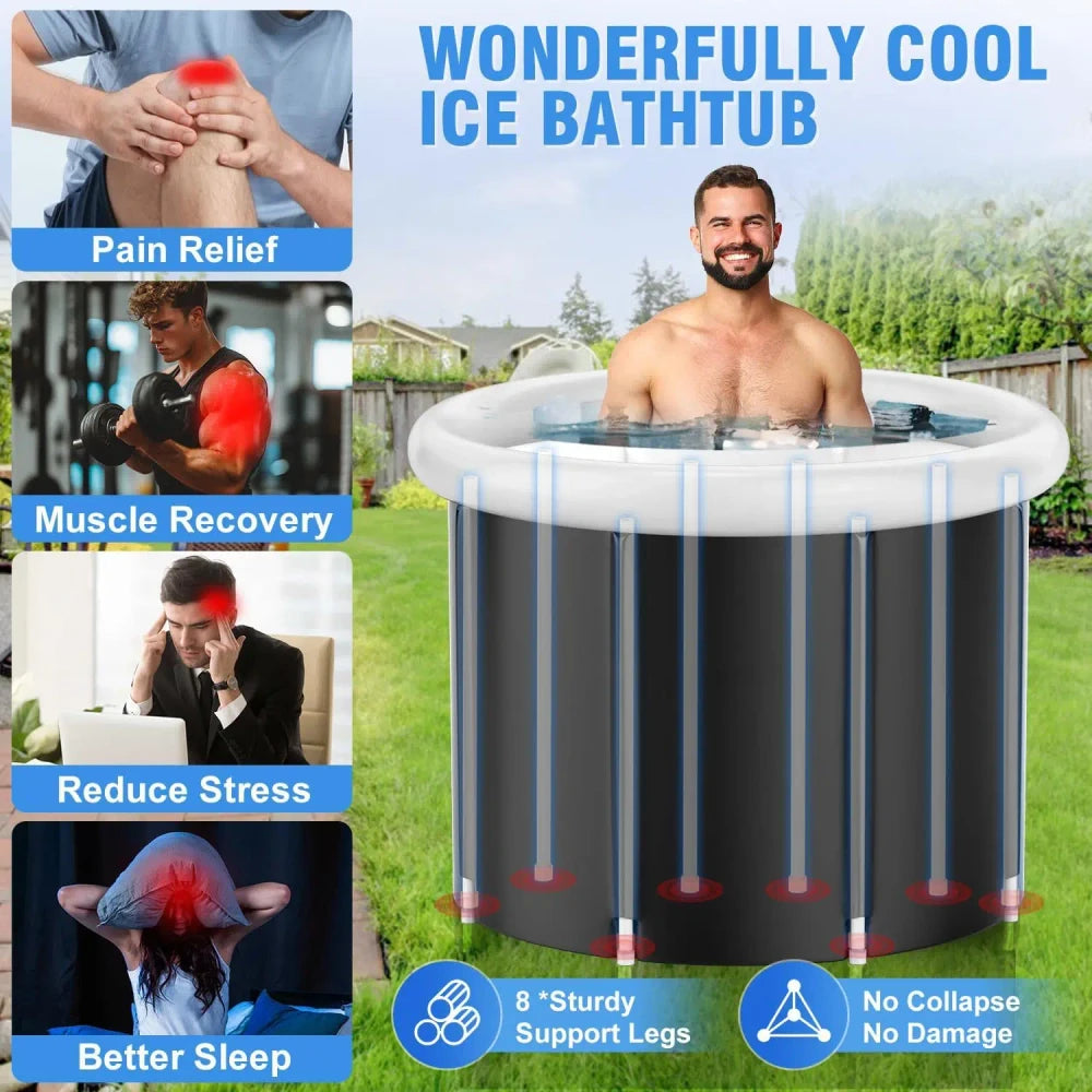Inflatable Cold Plunge Tub for Athletic Recovery