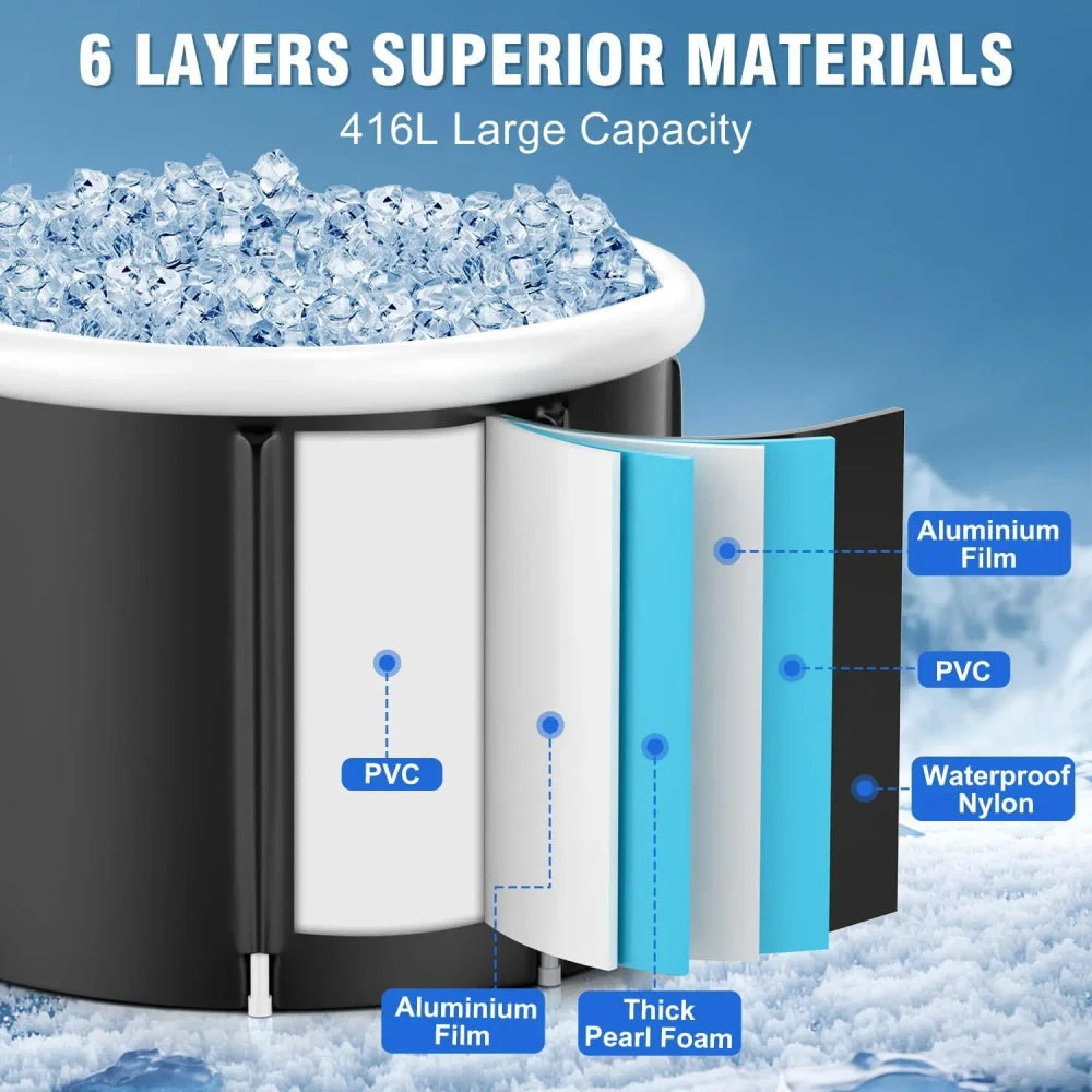 Inflatable Cold Plunge Tub for Athletic Recovery