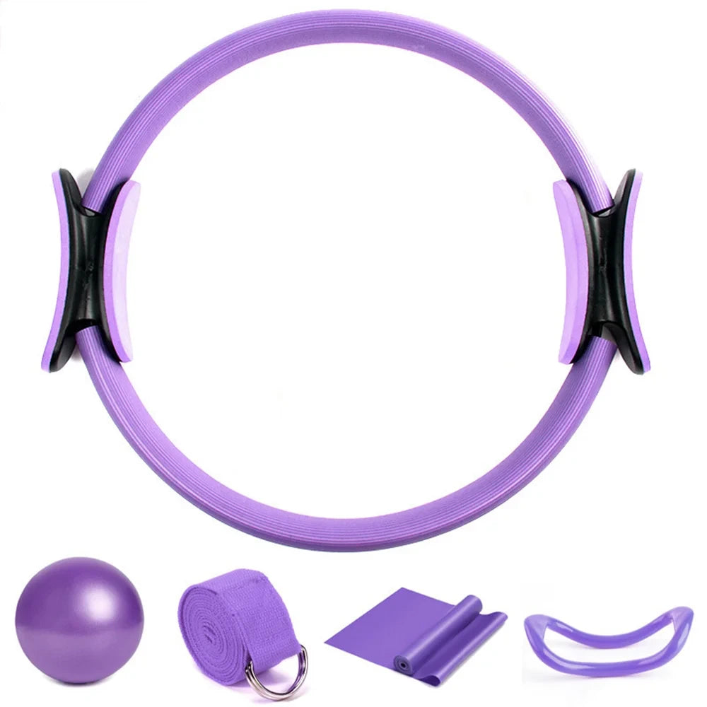 Pilates Fitness Ball and Ring Set