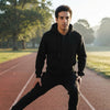 Solid Fleece Fitness Hoodie