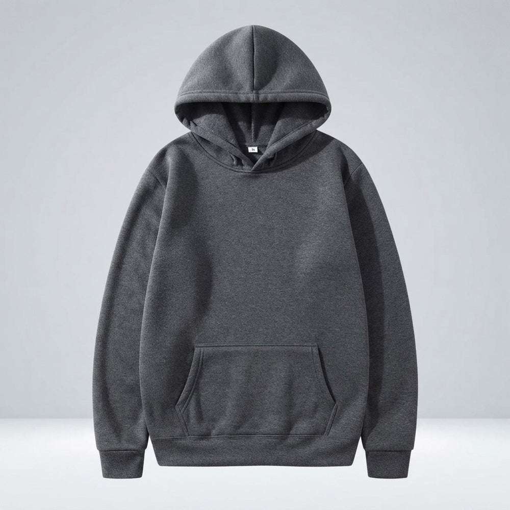 Solid Fleece Fitness Hoodie