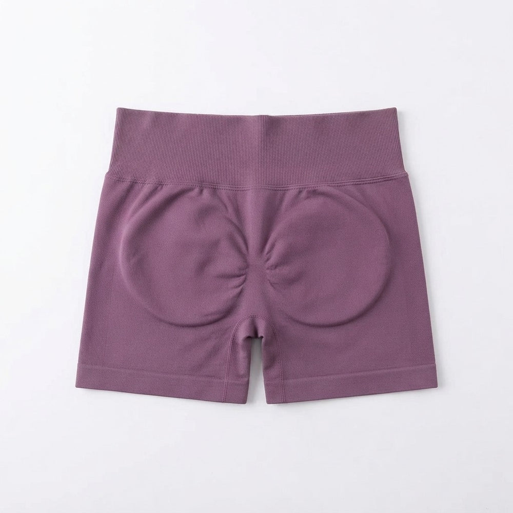 Seamless High-Waisted Fitness Shorts
