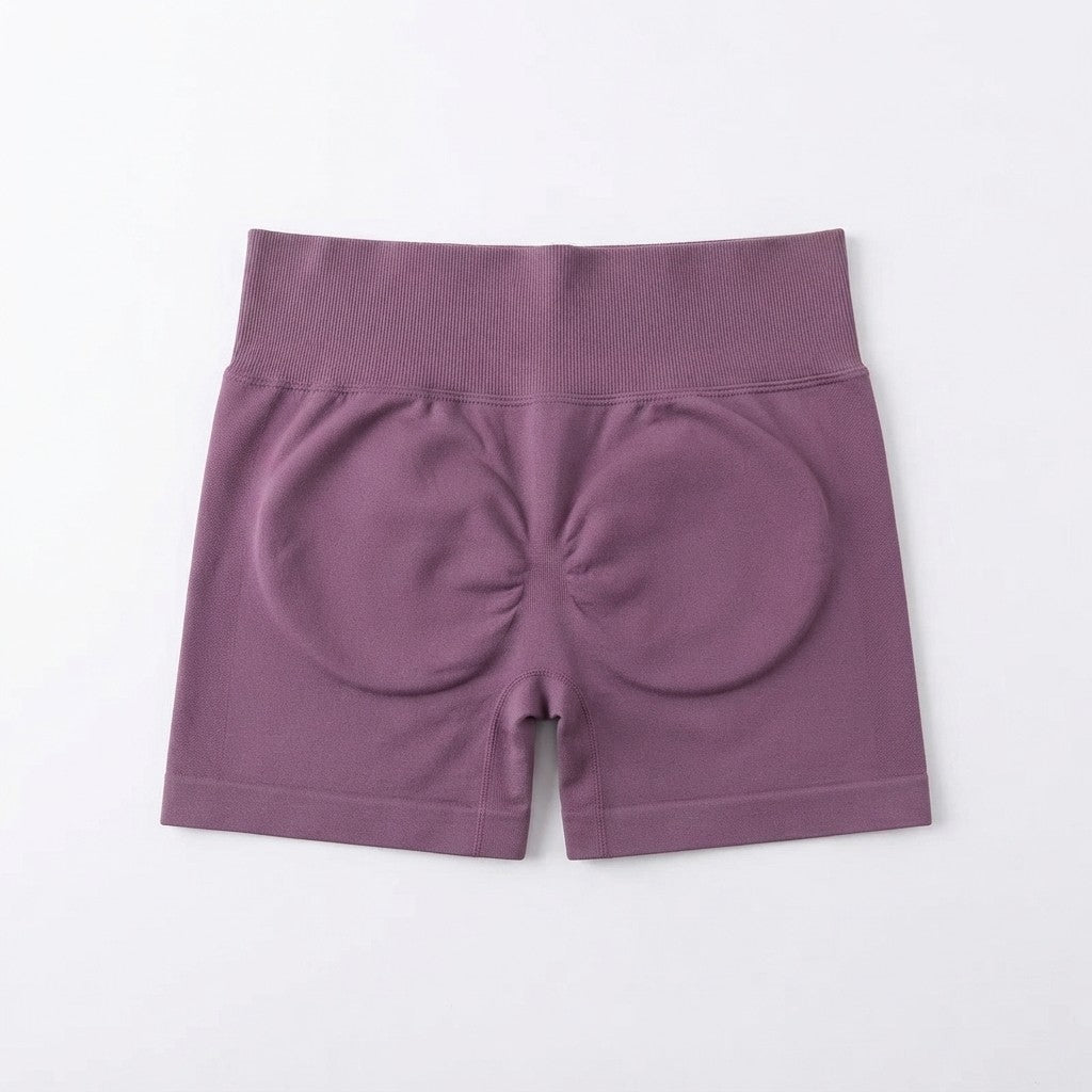 Seamless High-Waisted Fitness Shorts