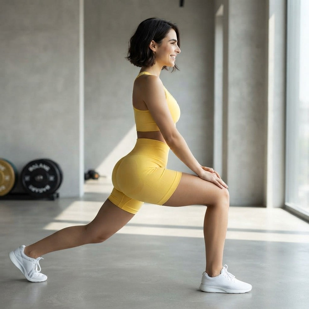 Seamless High-Waisted Fitness Shorts