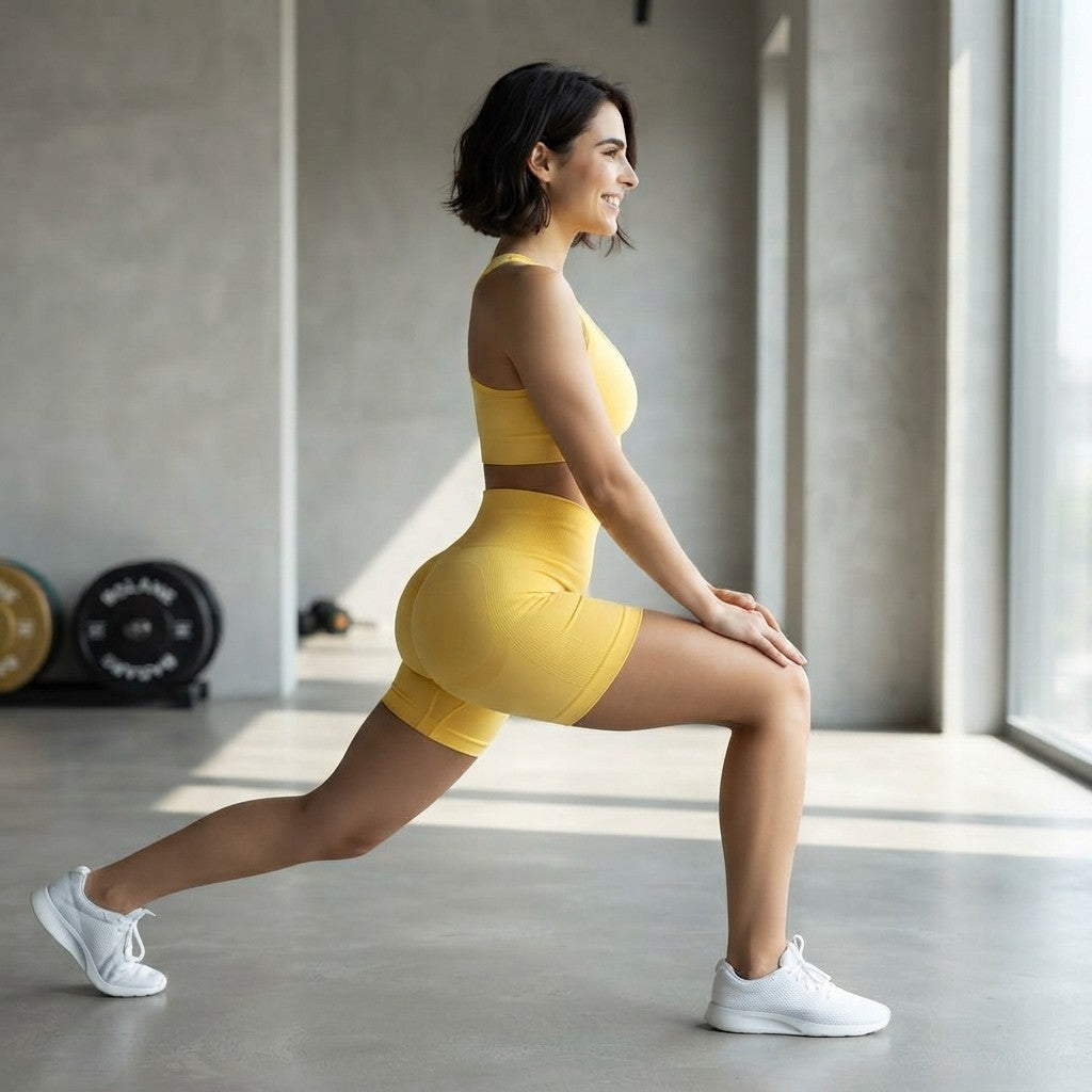 Seamless High-Waisted Fitness Shorts