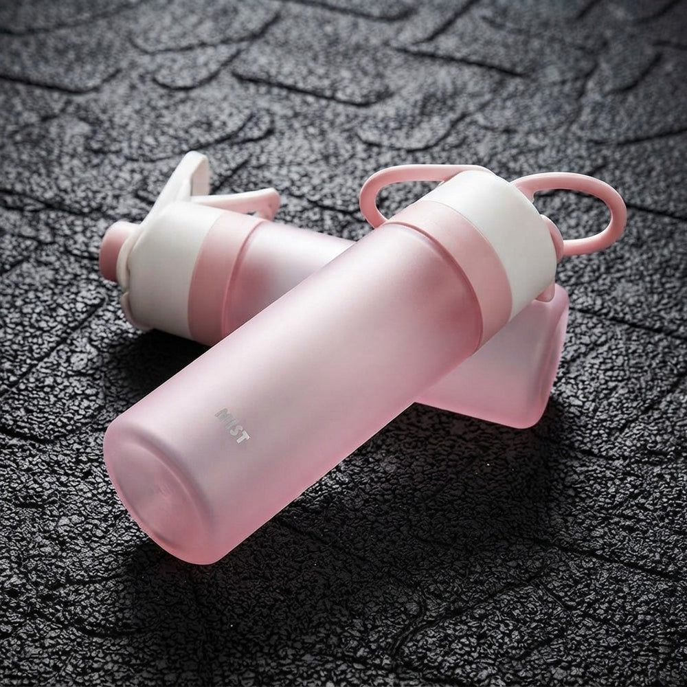 Mist Spray Sports Water Bottle