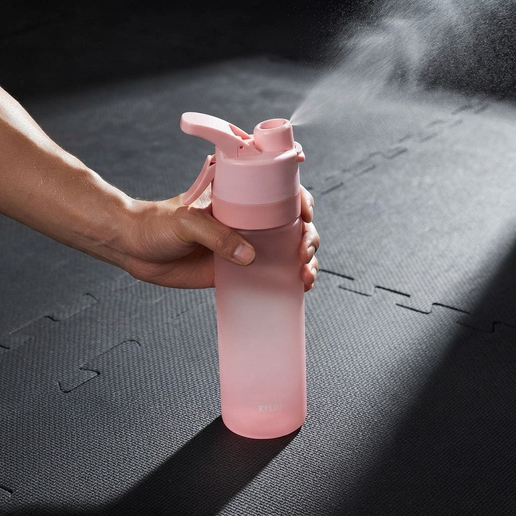 Mist Spray Sports Water Bottle
