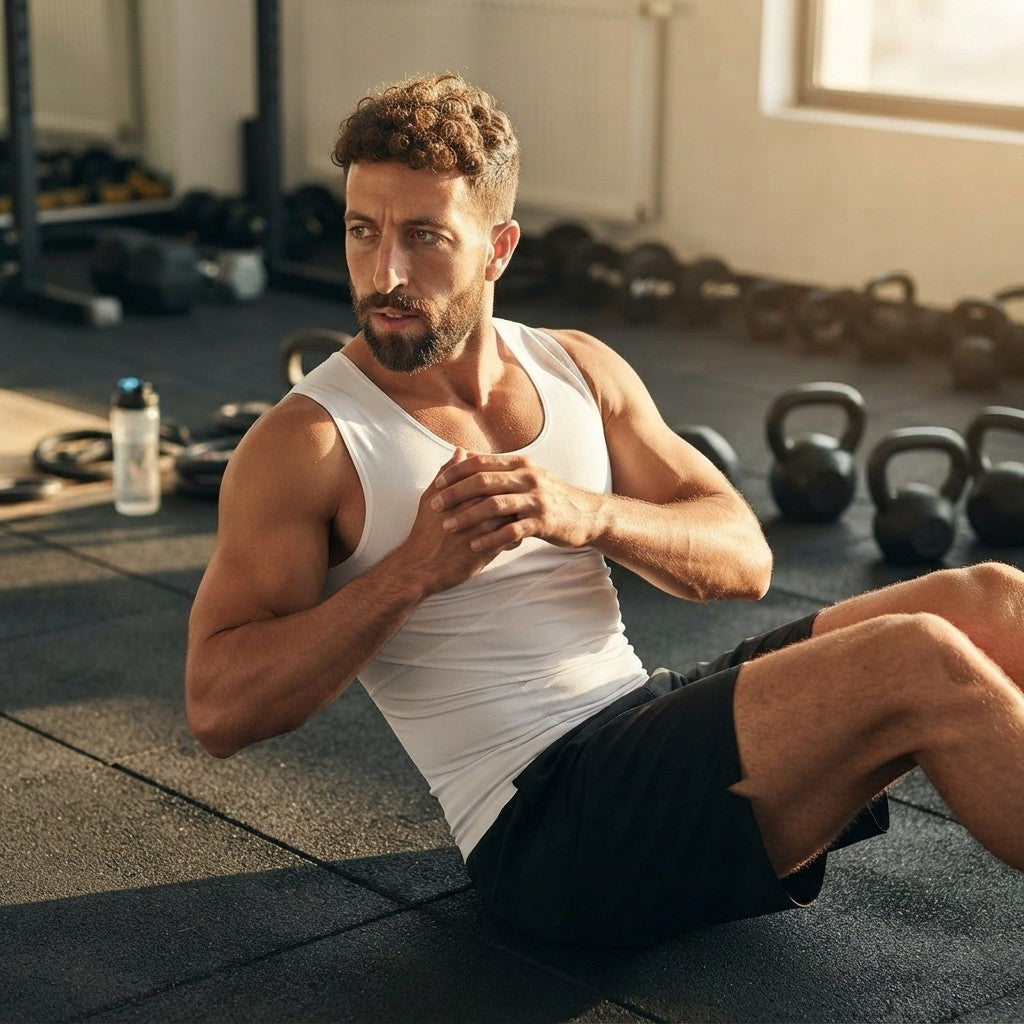 Mens Compression Waist Trainer Tank Top