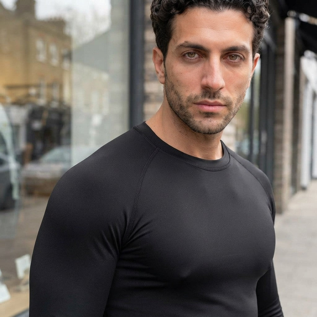 Mens Compression Long Sleeve Training Top