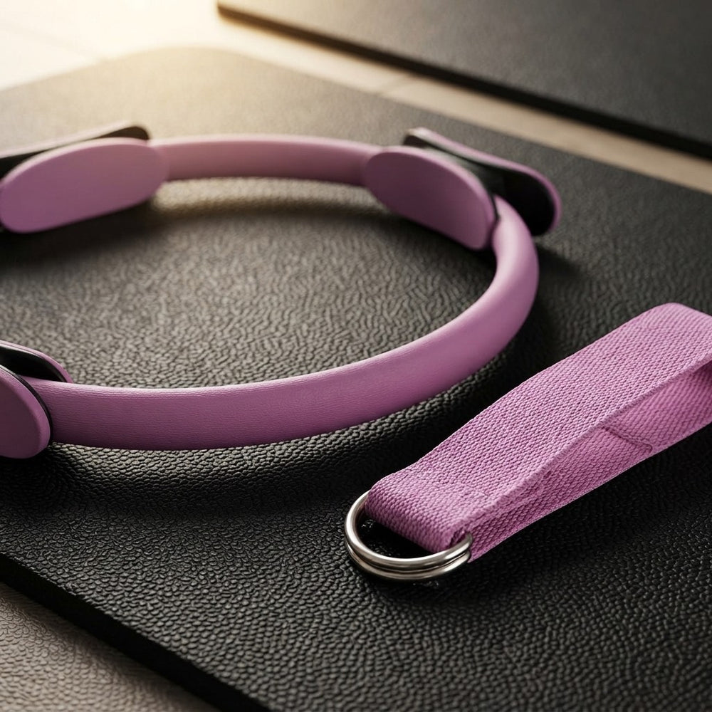 Pilates Fitness Ball and Ring Set